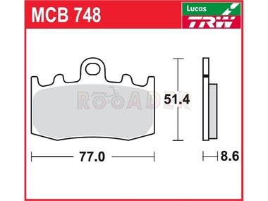 Klocki hamulcowe TRW-LUCAS MCB748 (FA335)