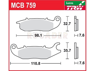 Klocki hamulcowe TRW-LUCAS MCB759 (FA375)