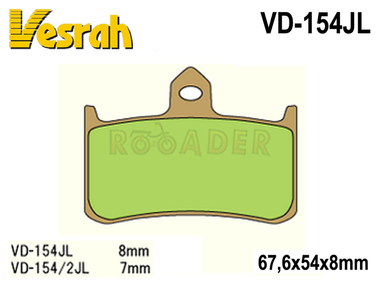 Klocki hamulcowe VD-154JL (FA187, MCB593)