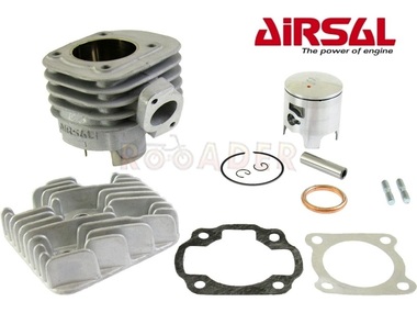 Cylinder YAMAHA Neo's, Jog, Breeze; APRILIA Rally, Scarabeo, Sonic; MBK Ovetto, Flipper - MINARELLI horizontal A/C - 70cm3, Ø47,60mm, sworzeń 10mm, NICASIL (zestaw z głowicą)