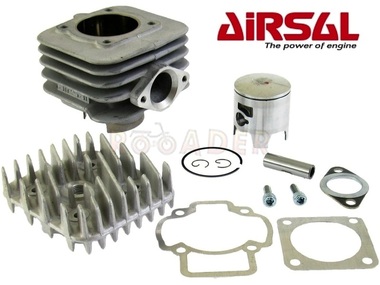 Cylinder PIAGGIO Sfera, Zip, Typhoon, Free, Fly, Liberty, Nrg, Diesis; GILERA Stalker, Storm; VESPA ET2, LX, LXV, Primavera, Sprint 50 2T A/C - 70cm3, Ø47,60mm, sworzeń 12mm, NICASIL (zestaw z głowicą