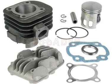 Cylinder CPI, KEEWAY, ROMET, JUNAK, BARTON, ZIPP i inne skutery z silnikiem 2T - 70cm3, Ø47,00mm, sworzeń 12mm (zestaw z głowicą)