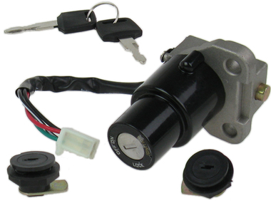 Stacyjka GB MOTORS Street, ZIPP Neken, BENZER Shaft + zamek pokrywy