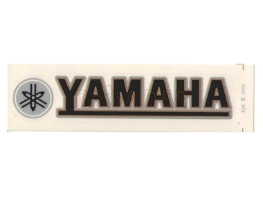 Naklejka YAMAHA - 11 x 2cm czarno-zloto-srebrna