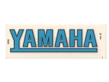 Naklejka YAMAHA - 11 x 3cm niebieska