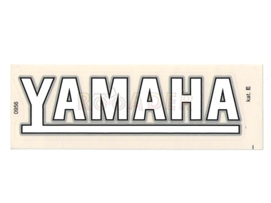 Naklejka YAMAHA - 11 x 3cm biała
