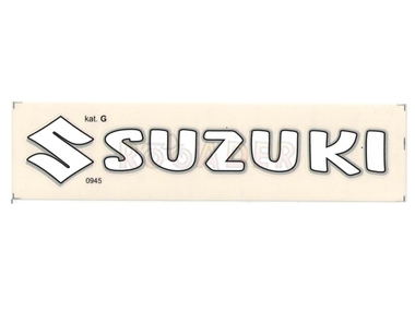 Naklejka SUZUKI - 16,5 x 3,5cm biała