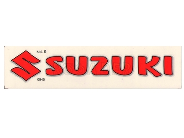 Naklejka SUZUKI - 16,5 x 3,5cm czerwona
