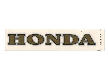Naklejka HONDA - 11 x 1,5cm złota