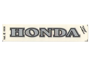 Naklejka HONDA - 11 x 1,5cm srebrna