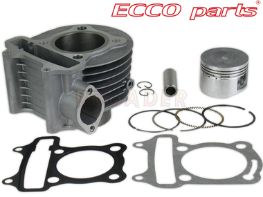 Cylinder GY6 125cm³ - KYMCO Agility R16, Agility City, Movie, Like, People 125 4T  i maxiskutery Romet, Barton, Junak, Zipp 125 cm3, Ø52,40mm, sworzeń 15mm