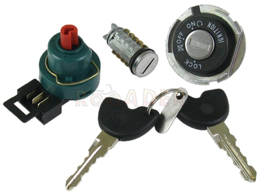 Stacyjka PIAGGIO Fly, Liberty, NRG, Zip, Vespa - komplet z zestawem zamków