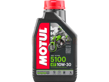 Olej MOTUL 5100 4T Ester 10W30  - półsyntetyczny olej do silników 4-suwowych - opakowanie 1 litr