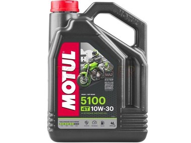 Olej MOTUL 5100 4T Ester 10W30  - półsyntetyczny olej do silników 4-suwowych - opakowanie 4 litry