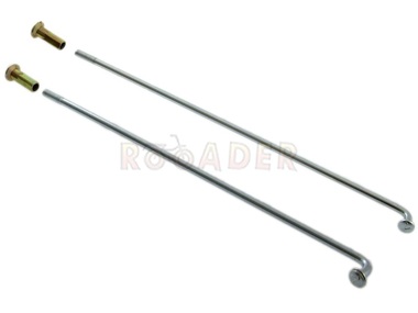 Szprycha koła 209mm / ø3,3mm z nakrętką - 2 sztuki (wewnętrzna i zewnętrzna)