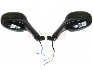 Lusterko do ZIPP QUANTUM, LONGJIA SHARPY z kierunkowskazami, czarne (para), śruby M8 P+P