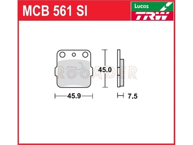 Klocki hamulcowe TRW-LUCAS MCB561 SI (FA084)