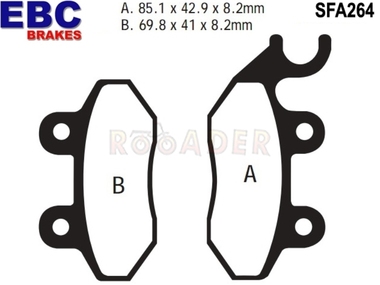 Klocki hamulcowe EBC SFA264 (MCB684)