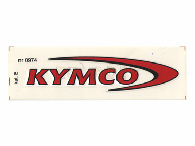 Naklejka KYMCO - 11,5 x 2,5cm czerwona
