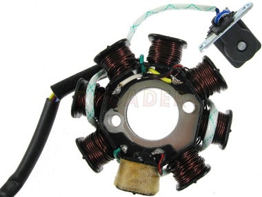 Stojan alternatora do silnika GY6  50/80 (1+7 cewek, 5 przewodów) - SHOTGUN, VIA-50 i inne skutery z silnikiem 4T