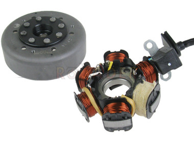 Stojan alternatora PEUGEOT Ludix, Speedfight 3 (6 cewek) + koło magnesowe