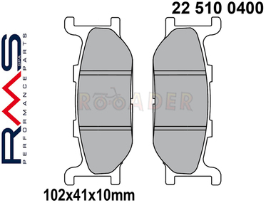 Klocki hamulcowe RMS 22 510 0400 (FA179, MCB640) - YAMAHA Majesty, T-Max, TDR