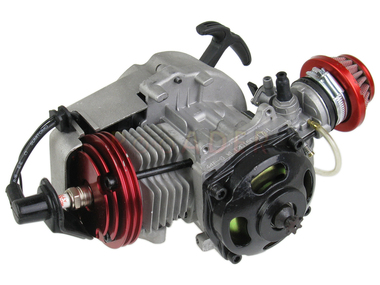 Silnik kompletny POCKET BIKE, Mini Cross, Mini Bike, Mini ATV - 60cm3 bez przekładni, szarpak aluminiowy, TUNING