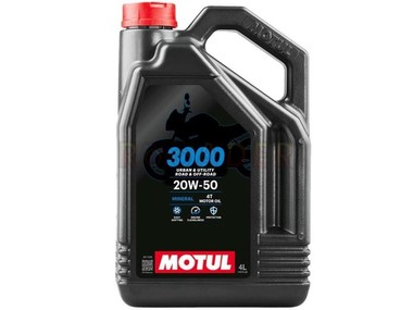 Olej MOTUL 3000 4T 20W50 - mineralny olej do silników 4-suwowych - opakowanie 4 litry