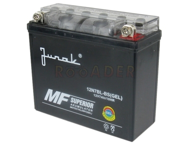 Akumulator 12N7BL-BS (GEL) - 12V 7Ah - JUNAK 123, RS125; ZIPP VZ-2; BARTON Fnx 125; GB MOTORS Hasky; TOROS ION; ZONTES Monster 125