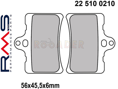 Klocki hamulcowe RMS 22 510 0210 (FA156, MCB649)