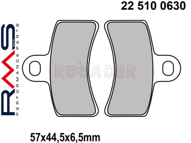 Klocki hamulcowe RMS 22 510 0630 (FA291, MCB770)