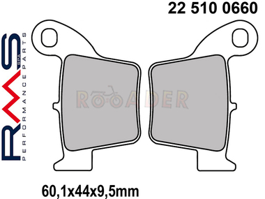 Klocki hamulcowe RMS 22 510 0660 (FA346, MCB730)- HONDA CR, CRF, CRM