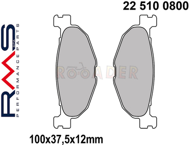 Klocki hamulcowe RMS 22 510 0800 (FA408, MCB768)- YAMAHA Majesty, T-Max