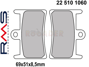 Klocki hamulcowe RMS 22 510 1060 (FA252, FA380, MCB611) - YAMAHA T-Max