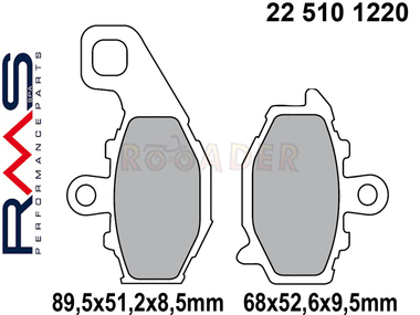 Klocki hamulcowe RMS 22 510 1220 (FA192, MCB662)