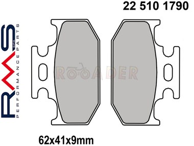 Klocki hamulcowe RMS 22 510 1790 (FA152) - SUZUKI RM; YAMAHA DT, WR