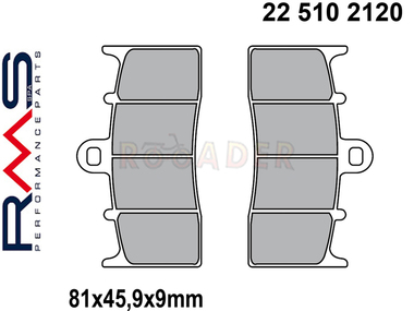 Klocki hamulcowe RMS 22 510 2120 (MCB736)