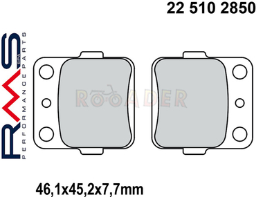 Klocki hamulcowe RMS 22 510 2850 (FA084, MCB561)