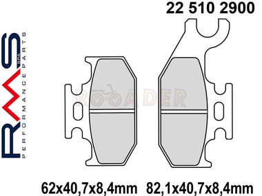 Klocki hamulcowe RMS 22 510 2900 (FA414, MCB788)