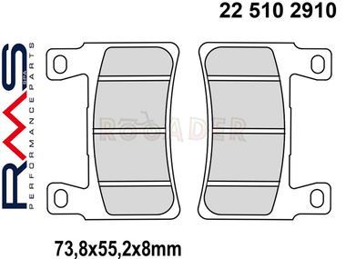 Klocki hamulcowe RMS 22 510 2910 (FA265)