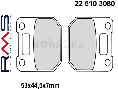 Klocki hamulcowe RMS 22 510 3080 (FA110, MCB556)