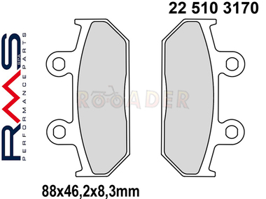 Klocki hamulcowe RMS 22 510 3170 (FA124, MCB571)