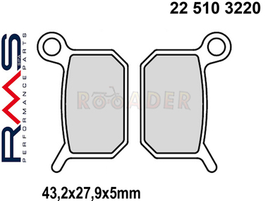 Klocki hamulcowe RMS 22 510 3220 (FA325, MCB750)