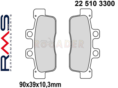Klocki hamulcowe RMS 22 510 3300 (MCB839) - YAMAHA NXC Cygnus 125