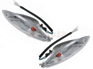 Kierunkowskaz JMSTAR Solana, JONWAY Sunny  przód biały (komplet, prawy + lewy)