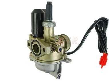 Gaźnik HONDA Dio, Vision, Sky, Scoopy, SH50, Bali, X8R / KYMCO Vitality, Super 9 / SYM Jet 50cm3 2T - gardziel 15,5mm, przepustnica Ø15mm, ssanie automatyczne, przelew do tył