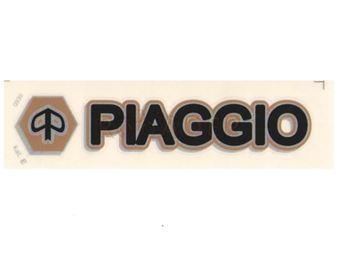 Naklejka PIAGGIO - 11 x 2cm czarna