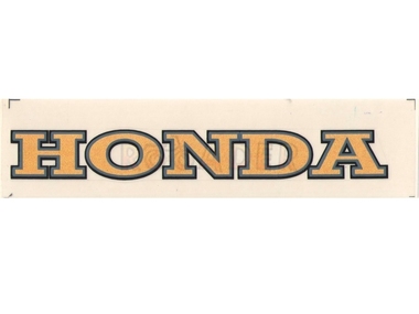 Naklejka HONDA - 16,5 x 2cm złota