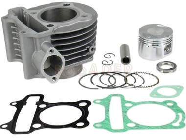Cylinder GY6 125cm³ - KYMCO Agility R16, Agility City, Movie, Like, People 125 4T i maxiskutery Romet, Barton, Junak, Zipp 125cm3, Ø52,40mm, sworzeń 15mm (EVOK)