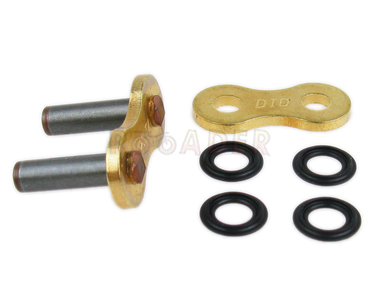 Ogniwo łańcucha napędowego typ 520 ATV2 G&B - zakuwka do łańcucha D.I.D 520ATV2G&B Racing Gold & Black